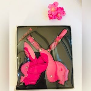 Playboy pink travel tags